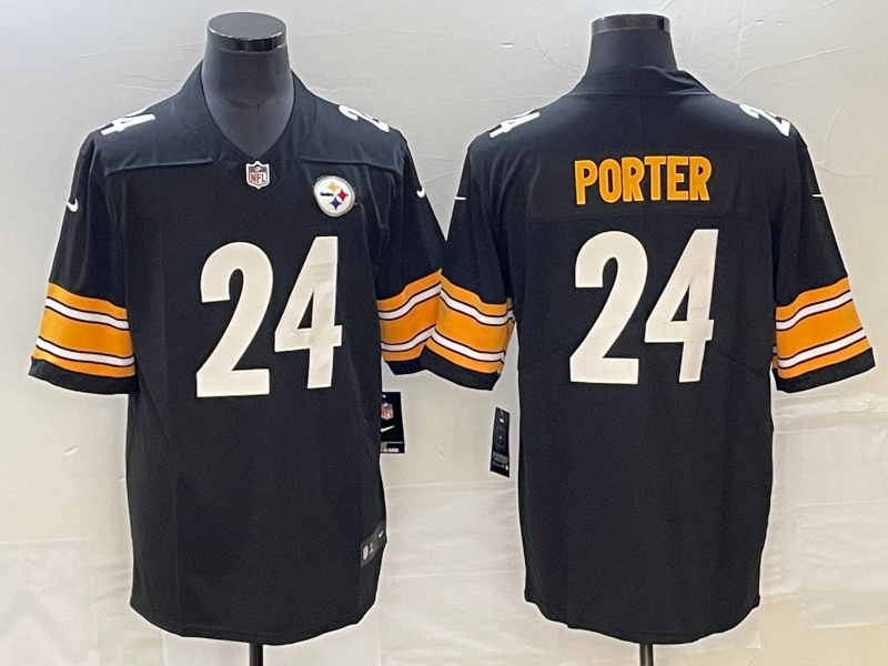 Men's Pittsburgh Steelers Joey Porter Jr. #24 Black Jersey